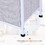 HOMCOM 40" L 5 Drawer Horizontal Storage Cube Dresser Unit Bedroom Organizer Livingroom Shelf Tower with Fabric Bins W2225142644