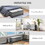 HOMCOM 46" Storage Ottoman Bench, Upholstered End of Bed Bench with Steel Frame, Button Tufted Storage Bench with Safety Hinges for Living Room, Entryway, Bedroom, Gray W2225142646