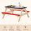 Outsunny Kids Sand & Water Table, Picnic Table and Bench Set with Sandbox, Water Circulation Faucet W2225P152517