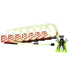 Qaba Track Builder DIY Loop Kit with Luminous Effect Spider Model Pull-back Car W2225P152518