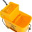 5 Gallon Janitor Mop Bucket w/ Down Press Wringer and Wheels W2225P154807