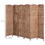 6' Tall Wicker Weave 6 Panel Room Divider Privacy Screen - Natural W2225P155080