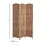 6' Tall Wicker Weave 3 Panel Room Divider Privacy Screen - Natural W2225P155081
