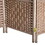 6' Tall Wicker Weave 3 Panel Room Divider Privacy Screen - Natural W2225P155081