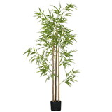 6FT Artificial Bamboo Tree, Faux Decorative Plant in Nursery Pot for Indoor Décor W2225P155575