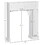 over the Toilet Bathroom Cabinet, Freestanding Bathroom Storage Cabinet with Adjustable Shelves, Toilet Rack, Space Saver, White W2225P155576