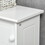 over the Toilet Bathroom Cabinet, Freestanding Bathroom Storage Cabinet with Adjustable Shelves, Toilet Rack, Space Saver, White W2225P155576