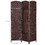 6' Tall Wicker Weave 3 Panel Room Divider Privacy Screen - Brown W2225P155583