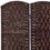 6' Tall Wicker Weave 3 Panel Room Divider Privacy Screen - Brown W2225P155583