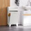31" Tilt Out Laundry Hamper, Free Standing Home Organizer Hamper, Bathroom Storage Cabinet, White W2225P155593