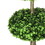HOMCOM Set of 2 Artificial Boxwood Topiary Trees in Pots, 43.25" Artificial Plants Faux Trees for Home Office, Living Room Decor, Indoor & Outdoor W2225P156078