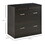 Vinsetto 2-Drawer File Cabinet with Lock and Keys, Vertical Storage Filing Cabinet with Hanging Bar for Letter Size, Home Office, Walnut W2225P156086