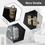 HOMCOM 24" x 32" Jersey Display Case, Wall-Mounted Memorabilia Acrylic Shadow Box with Hanger, Black W2225P156103