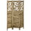 HOMCOM 3 Panel Room Divider, 5.5' Tall Wood Indoor Portable Folding Privacy Screens, Double Hinged Partition Wall Dividers for Home Office, Brown W2225P156104