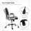 Vinsetto PU Leather Home Office Chair, Button Tufted Desk Chair with Padded Armrests, Adjustable Height and Swivel Wheels, Black W2225P156106