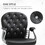 Vinsetto PU Leather Home Office Chair, Button Tufted Desk Chair with Padded Armrests, Adjustable Height and Swivel Wheels, Black W2225P156106