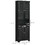 HOMCOM Tall Narrow Bathroom Storage Cabinet with Doors and Shelf Adjustability, Freestanding Bathroom Linen Cabinet with 2 Cabinets and Countertop, Bathroom Floor Cabinet, Black W2225P156108