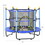 Qaba 4.6' Trampoline for Kids, 55 inch Toddler Trampoline with Safety Enclosure & Ball Pit for Indoor or Outdoor Use, Built for Kids 3-10 Years, Blue W2225P156306
