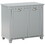 HOMCOM Tilt-Out Laundry Sorter Cabinet, Bathroom Storage Organizer with Two-Compartment Tilt-Out Hamper, Gray W2225P156383