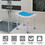 Homcom 6-Level Adjustable Curved Bath Stool Spa Shower Chair Non-Slip Design for the Elderly, Injured, & Pregnant Women W2225P156390