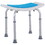 Homcom 6-Level Adjustable Curved Bath Stool Spa Shower Chair Non-Slip Design for the Elderly, Injured, & Pregnant Women W2225P156390