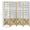 HOMCOM 4 Panel Room Divider, 4.7 ft Tall Wood Indoor Portable Folding Privacy Screens, Partition Wall Divider for Home Office, Natural W2225P157905