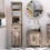 kleankin Tall Bathroom Storage Cabinet, Freestanding Linen Tower with 3-Tier Open Adjustable Shelves, and Drawer, Narrow Slim Floor Organizer W2225P157919