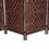 HOMCOM 6' Tall Wicker Weave 6 Panel Room Divider Privacy Screen - Brown W2225P157928