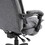 Vinsetto 360&#176; Swivel Executive Home Office Chair Adjustable Height Linen Style Fabric Recliner with Retractable Footrest and Double Padding, Grey W2225P157932
