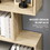 HOMCOM 75.5"H Bookcase 6 Shelf S-Shaped Bookshelf Wooden Storage Display Stand Shelf Organizer Free Standing Oak W2225P160358