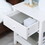 HOMCOM End Table, 2-tier Side Table with Drawer and Storage Shelf, Modern Beside Table for Bedroom, Living Room, White W2225P160366