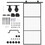 HOMCOM 36" x 84" Sliding Door with Hardware Kit, Handle, & Track, Industrial Frosted Tempered Glass Door with Carbon Steel, Easy Installation W2225P160419