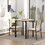 HOMCOM 3 Piece Dining Table Set for 2, Modern Kitchen Table and Chairs, Dining Room Set for Breakfast Nook, Small Space, Apartment, Space Saving W2225P160421