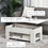 HOMCOM 39" Lift Top Coffee Table with Hidden Storage Compartment and Open Shelf, Pop Up Coffee Table for Living Room, White W2225P160426