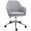 Vinsetto Mid-Back Task Chair, Fabric Home Office Chair, Swivel Desk Chair with Tub Shape Design & Lined Pattern Back for Living Room, Bedroom, Gray W2225P160437