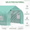 Outsunny 20' x 10' x 7' Outdoor Walk-in Greenhouse, Tunnel Green House with Roll-up Windows, Zippered Door, PE Cover, Heavy Duty Steel Frame, Green W2225P164059