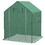Outsunny 1 Piece Walk-in Greenhouse Replacement Cover for 01-0472 w/ Roll-up Door and Mesh Windows, 55"x56.25"x74.75" Reinforced Anti-Tear PE Hot House Cover (Frame Not Included), Green