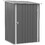 Outsunny 3.3' x 3.4' Outdoor Storage Shed, Galvanized Metal Utility Garden Tool House, 2 Vents and Lockable Door for Backyard, Bike, Patio, Garage, Lawn, Gray W2225P164091