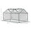 Outsunny 4' x 2' x 2' Portable Mini Greenhouse, Small Greenhouse with PVC Cover, Roll-up Zippered Windows for Indoor, Outdoor Garden, Clear W2225P164121