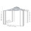 Outsunny 10' x 10' Patio Gazebo with Corner Frame Shelves, Double Roof Outdoor Gazebo Canopy Shelter with Netting, for Patio, Wedding, Catering & Events, Gray W2225P164124