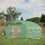 Outsunny 11.5' x 10' x 6.5' Walk-in Tunnel Greenhouse with Zippered Mesh Door, 7 Mesh Windows & Roll-up Sidewalls, Upgraded Gardening Plant Hot House with Galvanized Steel Hoops, Green W2225P164127