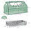 Outsunny 6' x 3' Galvanized Raised Garden Bed with Mini PE Greenhouse Cover, Outdoor Metal Planter Box with 2 Roll-Up Windows for Growing Flowers, Fruits, Vegetables and Herbs, Silver W2225P164128