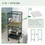 PawHut 55-inch Large Flight Bird Cage, Bird Aviary Indoor with Multi-Door Design, Parrot Cage with Stand & Tray for Budgies, Canaries, Finches, Green W2225P166375