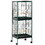 PawHut 55-inch Large Flight Bird Cage, Bird Aviary Indoor with Multi-Door Design, Parrot Cage with Stand & Tray for Budgies, Canaries, Finches, Green W2225P166375