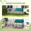 PawHut 87" Small Animal Playpen, Pet Playpen Yard Fence for Rabbits, Chicken, Chinchillas with Roof for Indoor & Outdoor, Green W2225P166416