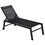 Outsunny Outdoor Lounge Chair, Patio Lounger with 5-Position Reclining Backrest and 2 Wheels for Poolside, Beach, Lawn, Black W2225P172495