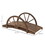 Outsunny 3.3ft Wooden Garden Bridge Arc Footbridge with Half-Wheel Style Railings & Solid Fir Construction, Stained Wood W2225P172506