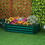 Outsunny Raised Garden Bed, 4' x 2' x 1' Galvanized Planter Box Raised Bed for Vegetables, Flowers, Plants and Herbs, Green W2225P172512