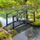 Outsunny 3.3FT Metal Arch Zen Garden Bridge with Safety Siderails, Decorative Footbridge, Delicate Floral Scrollwork for Stream, Fish Pond, Black W2225P172515