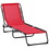 Outsunny Folding Chaise Lounge Pool Chair, Patio Sun Tanning Chair, Outdoor Lounge Chair w/ 4-Position Reclining Back, Pillow, Breathable Mesh & Bungee Seat for Beach, Yard, Wine Red W2225P172517